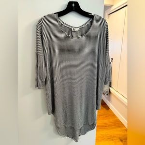 Black and white tunic from Anthropologie
